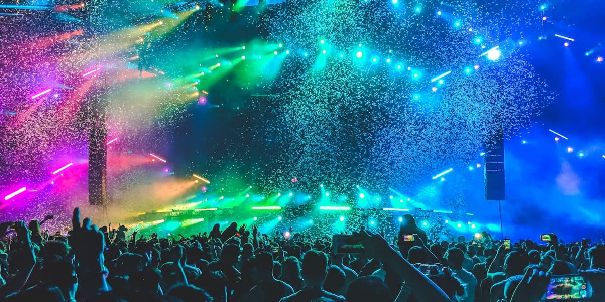 Band playing on stage